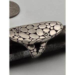 BBJ Sterling Silver Kahli Dot Statement Ladies Ring Size 8